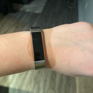 Fitbit Alta with Silver Magnetic Band and Charger